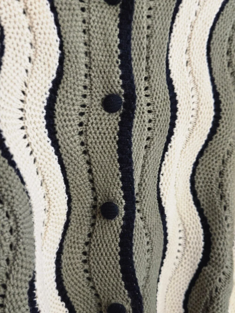 Knit Button-Up Cardigan - Picture 3 of 5